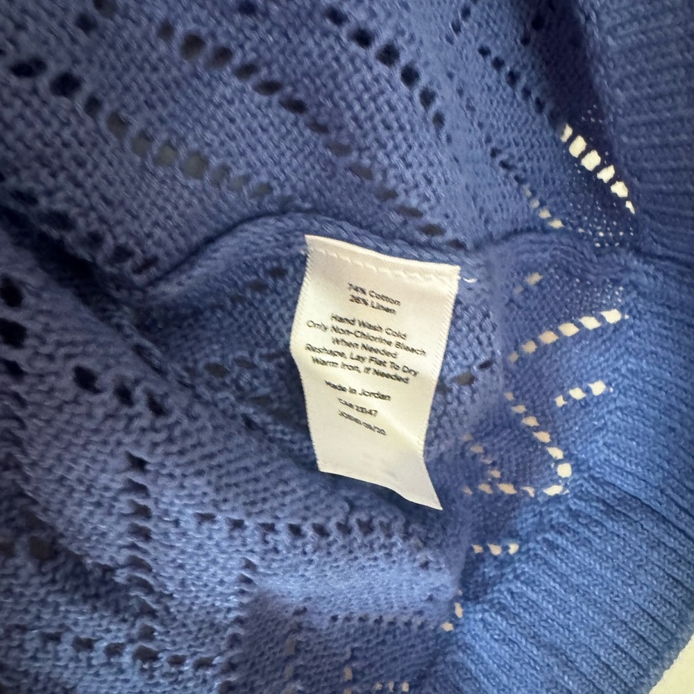 Talbots Periwinkle Crew Neck Sweater - Picture 7 of 7